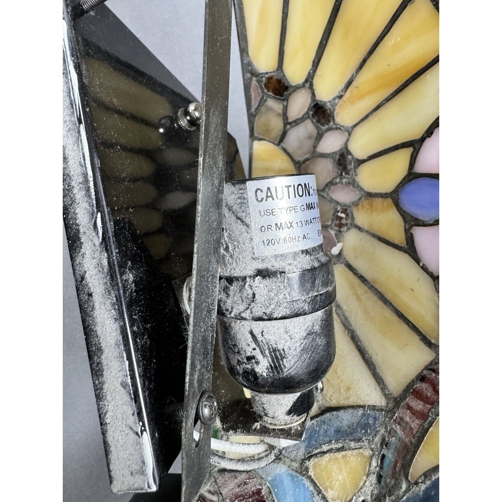 Tiffany Style Mission‎ Design Stained Glass Indoor 1-Light Wall Sconce - Picture 7 of 7